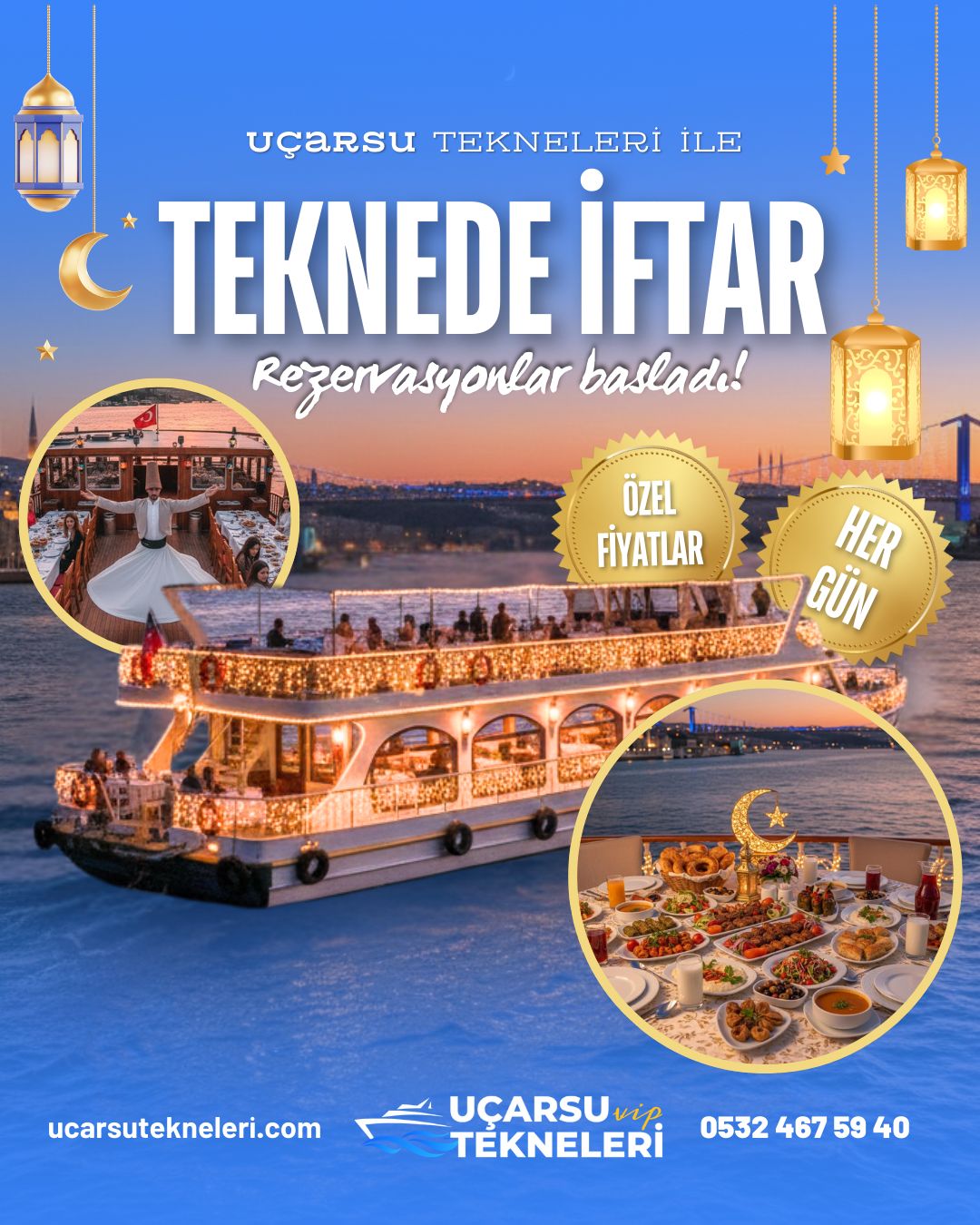 Uçarsu Tekneleri ile Teknede İftar Programı